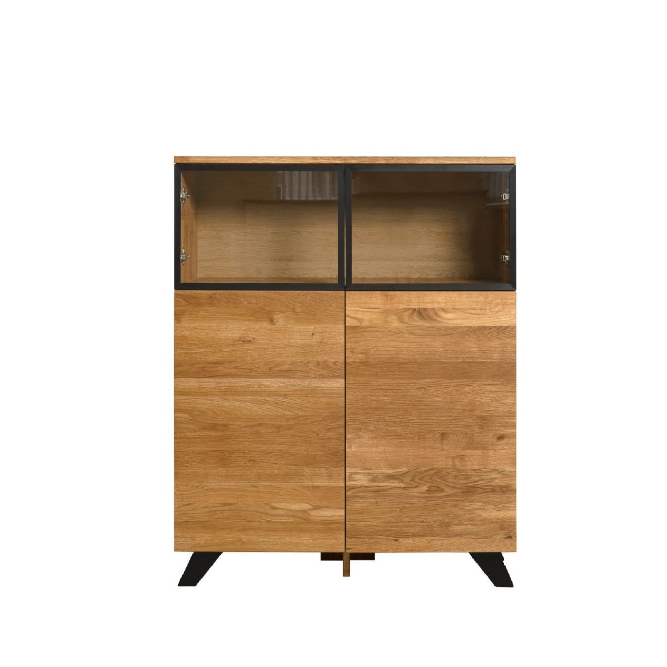 NordicStory Cómoda aparador de madera maciza de roble "Moritz 1" 100 x 40 x 124,9 cm.